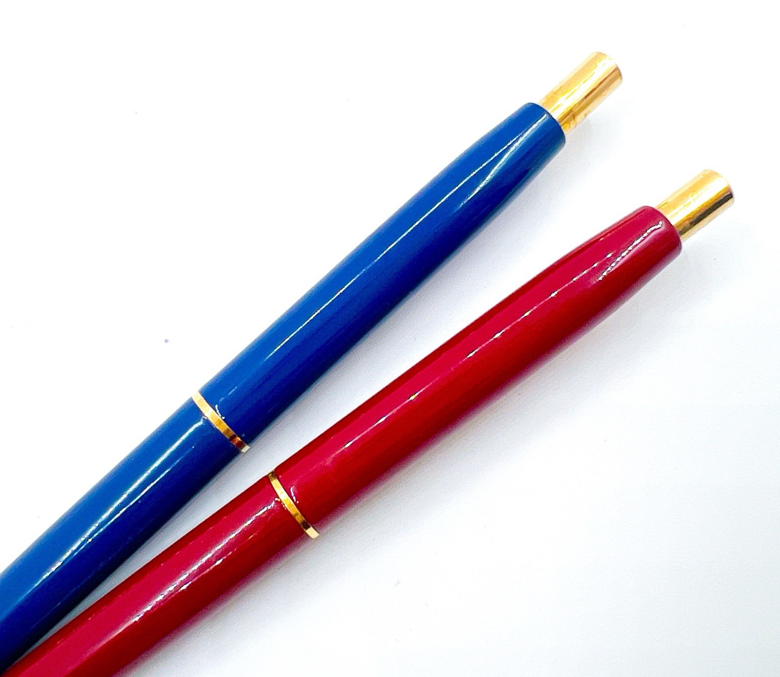 NOS Platinum Mechanical Pencil 0.5mm 2pcs Set Blue & Red Functional