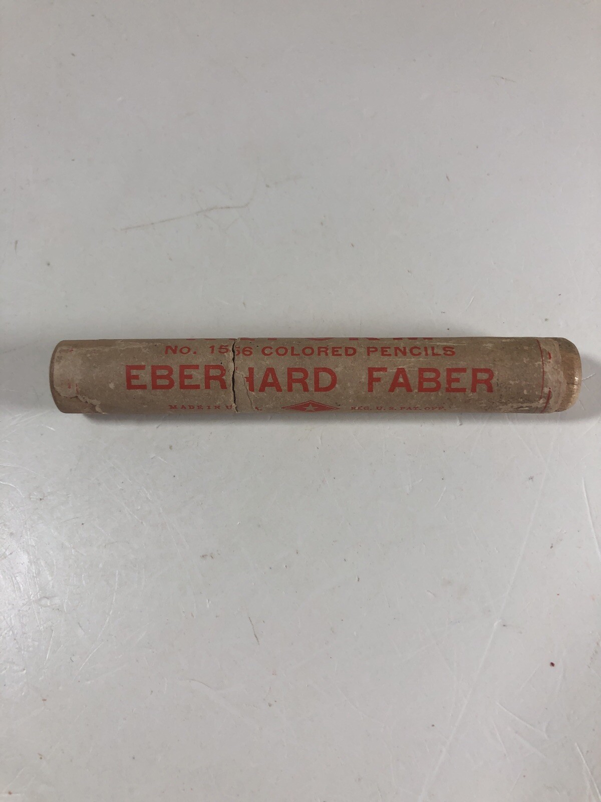 Vintage Eberhard Faber REFORM Mechanical Pencil Lead Red 3.8mm 4pk Wood Tube USA