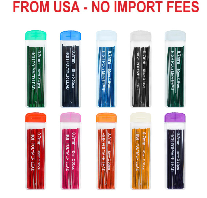 10 Color Lead Refills 300 Pieces Colored Mechanical Pencil Lead Refills for Home