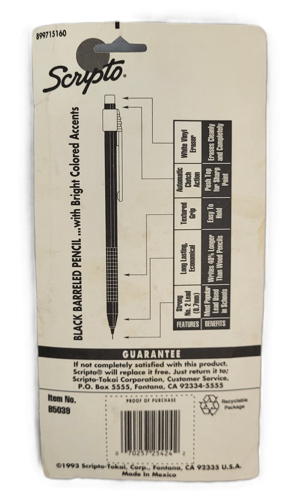 Albert Einstein Scripto 3 Automatic Mechanical Pencils .07 mm IQ Writing Gear