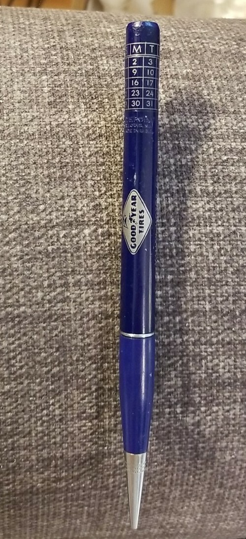 RITEPOINT Perpetual Calendar Mechanical Pencil Good Year Tires Ad Valley Motor