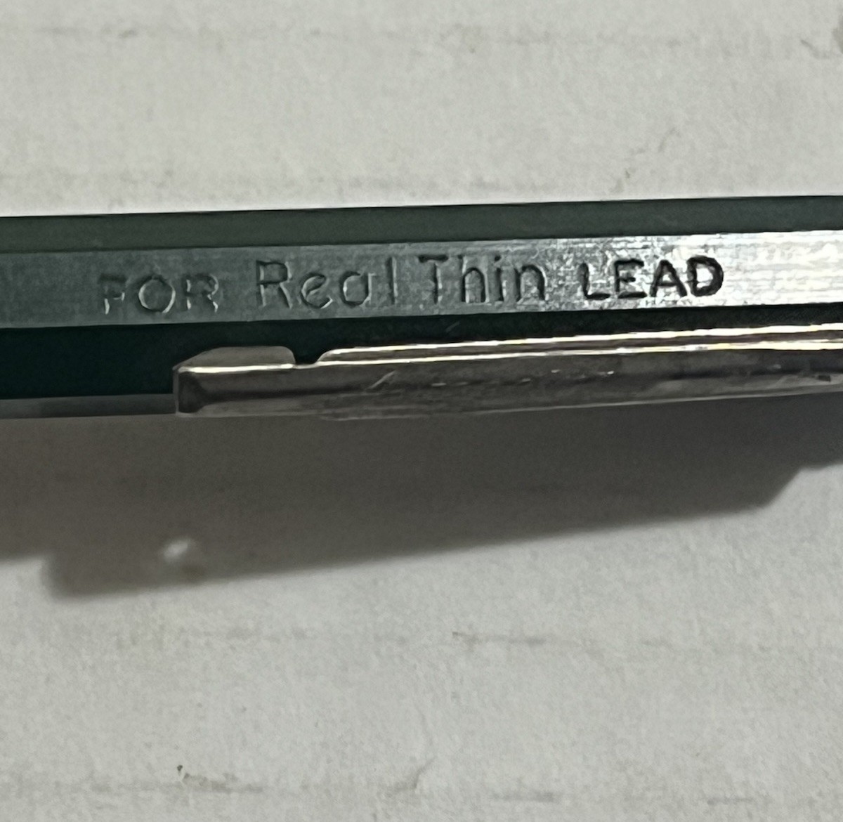 Vintage 1960s Autopoint For Real Thin Lead, Mechanical Pencil Green