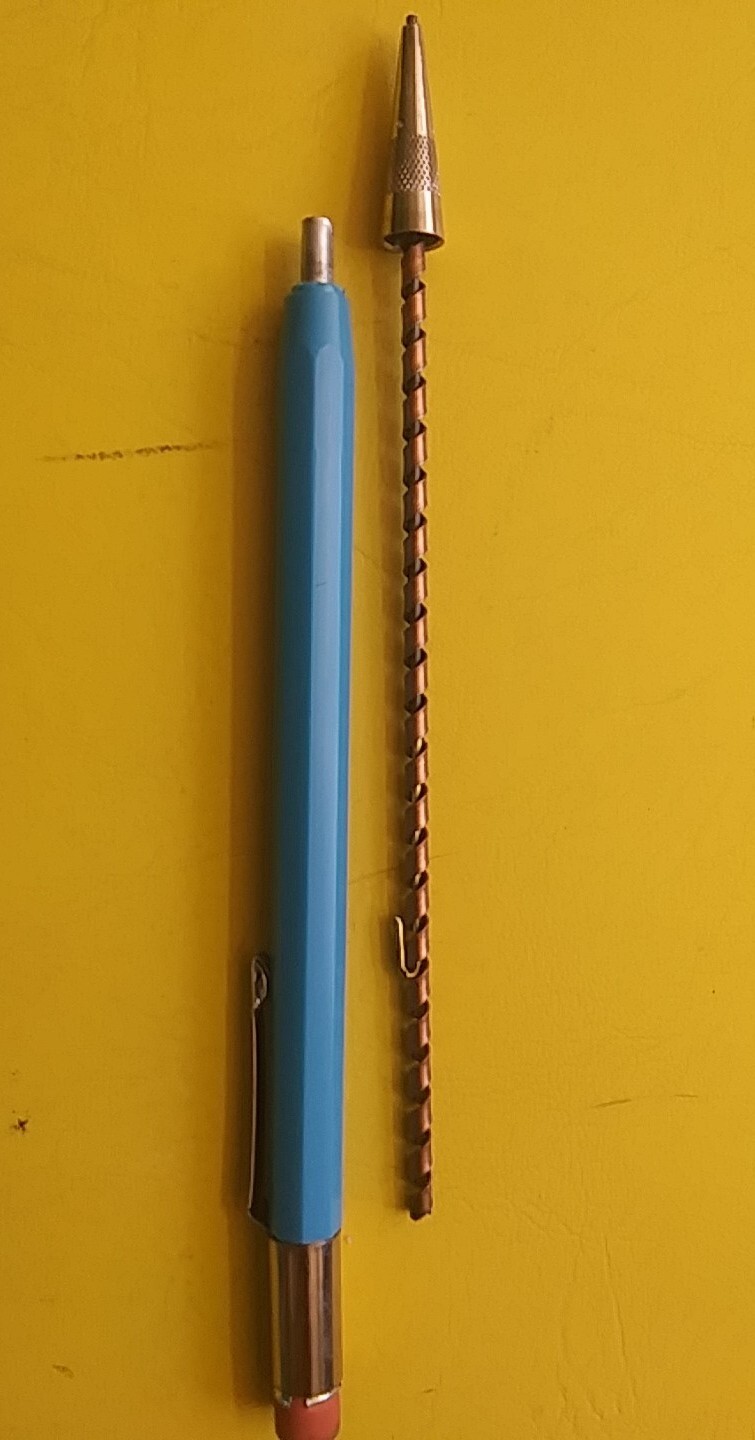 Vintage DUROLITE Mechanical Pencil Plastic Turquoise Blue NEW No Advertising