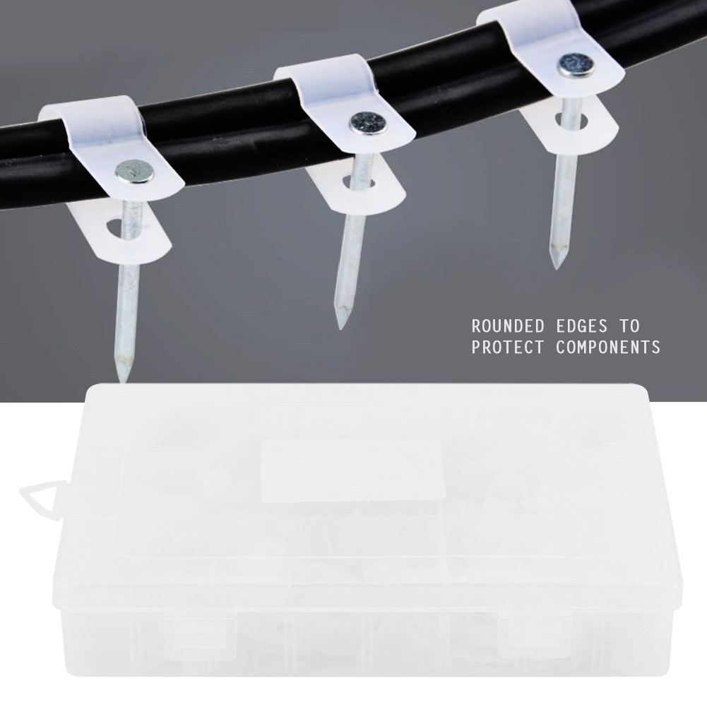 200pcs Nylon P Clamps Versatile Cable Holders For Various Projects Premium