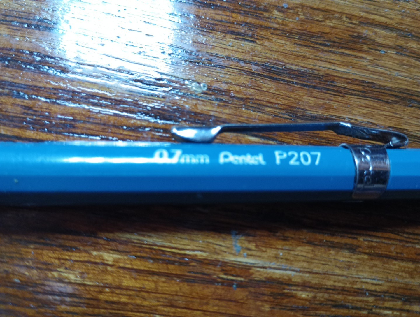Vintage Blue Pentel P207 Drafting Mechanical Pencil Japan