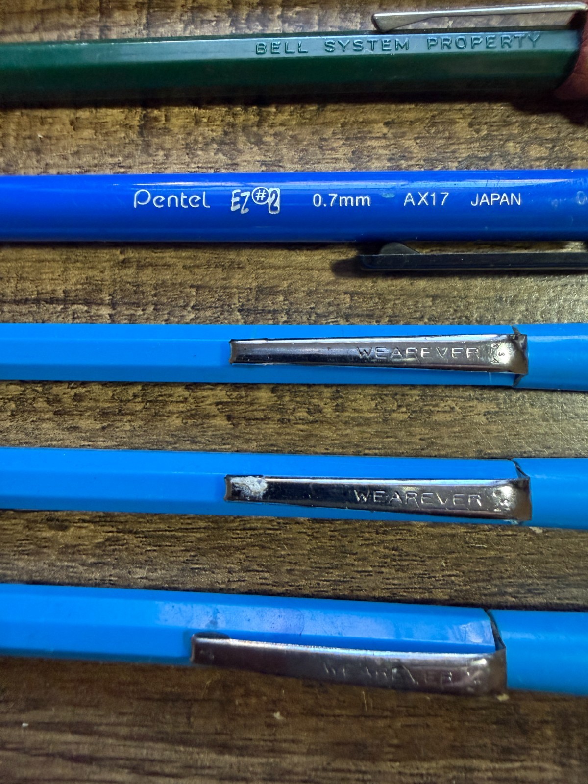 Vintage Lot of 11 Bell System Property Mechanical Pencils + 3 Wearever 1 Pentel