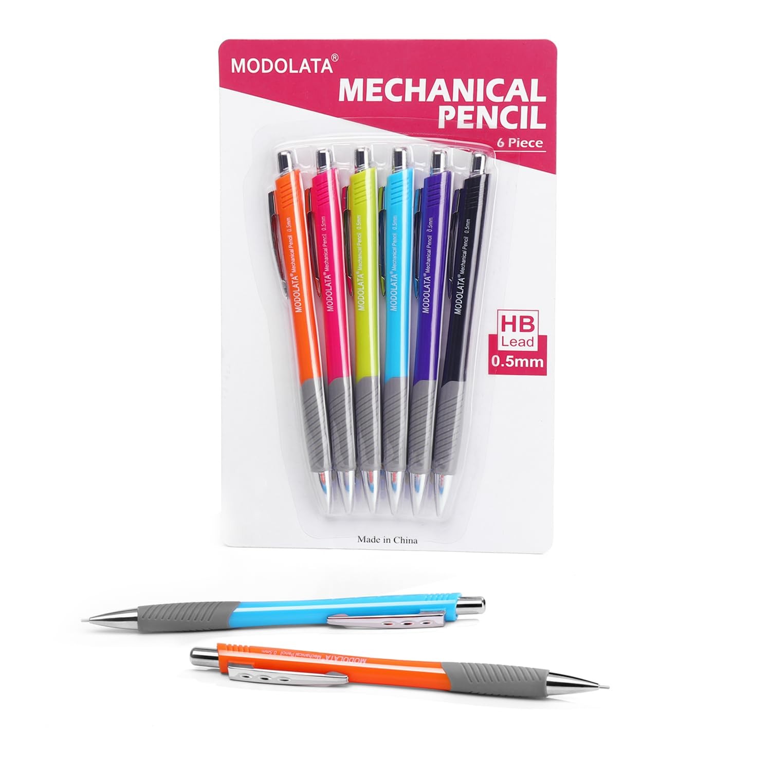 6 PCS 0.5mm Mechanical Pencil Set For Student Artist Drawing Sketching