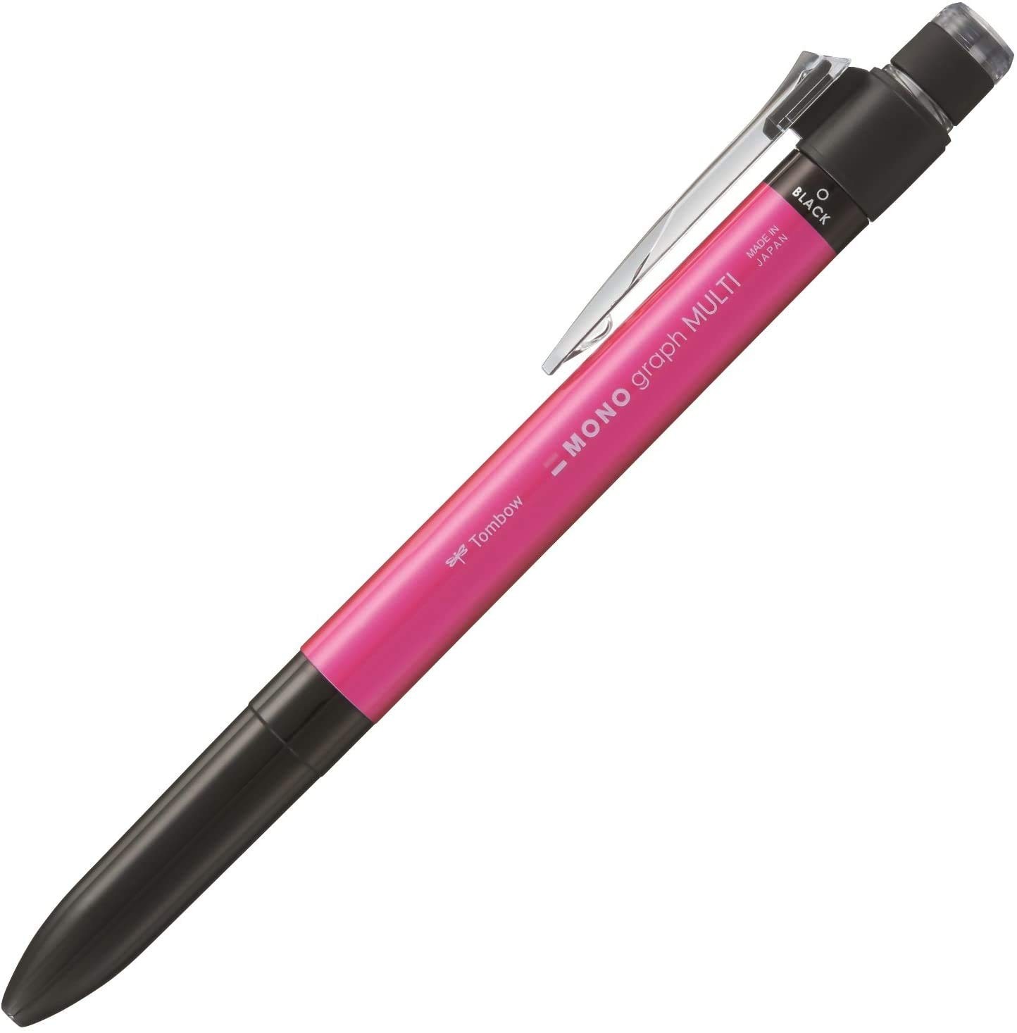 Dragonfly Pencil Multifunction Pen 2&S + Eraser MONO Monograph Multi Pink CPA-16