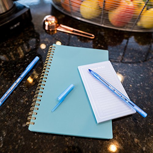 Round Stic Xtra Life Ballpoint Pen, Medium Point (1.0mm), Blue, Flexible