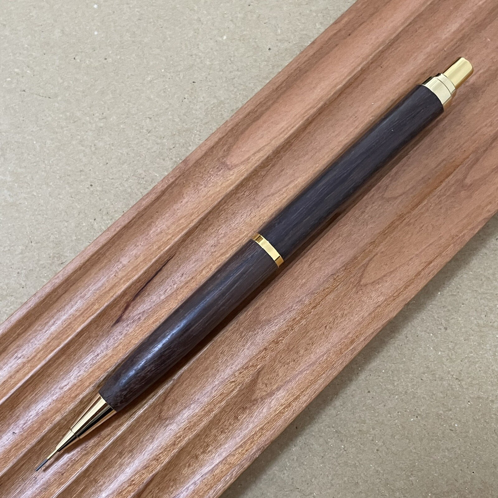 Sakura Mechanical Pencil Slide Sharp 0.5 mm Wood Barrel Made in Japan