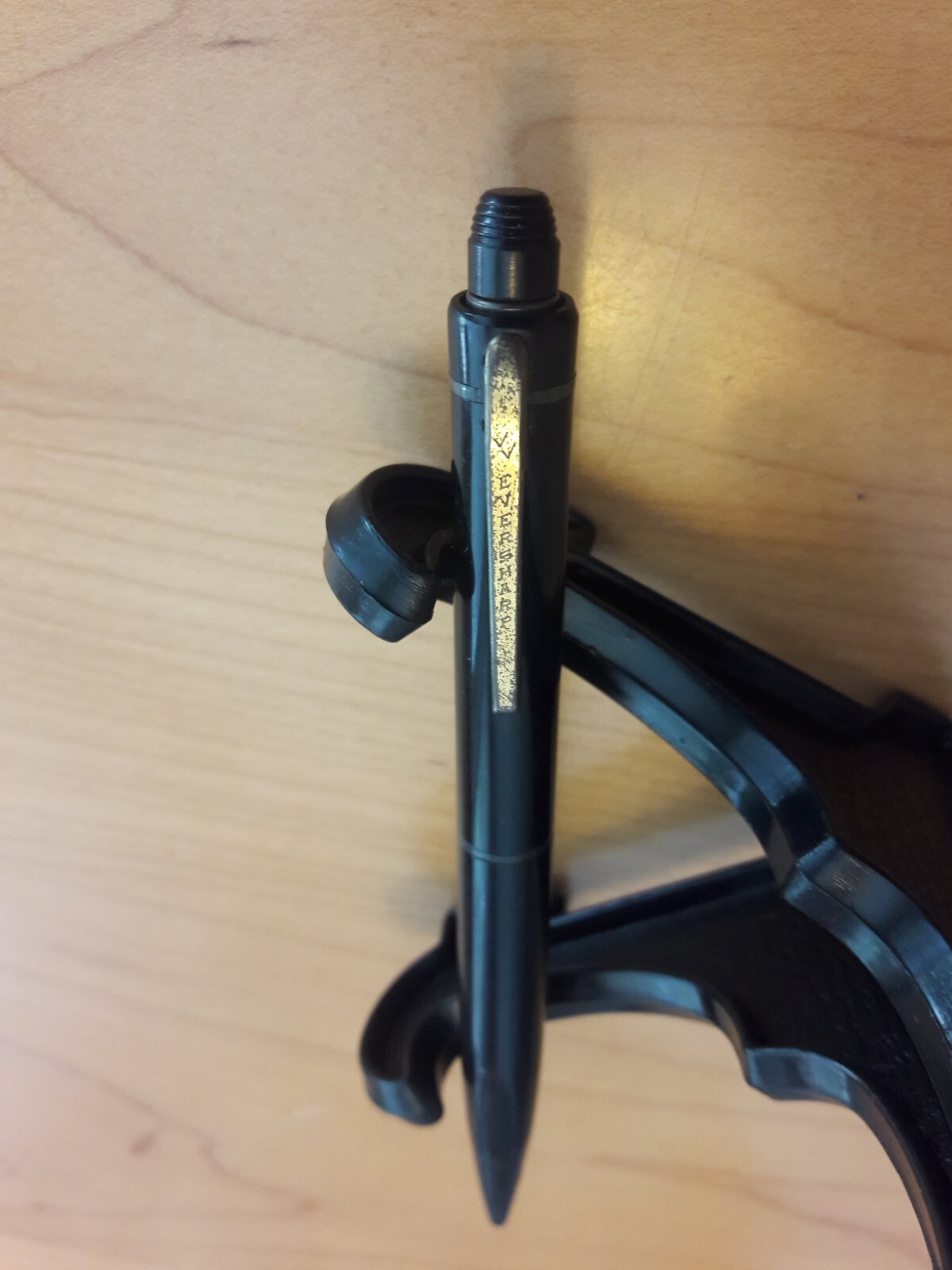 Vintage Eversharp Skyline Pencil 1.18mm Lead, Black Cluch Mechanical Pencil.