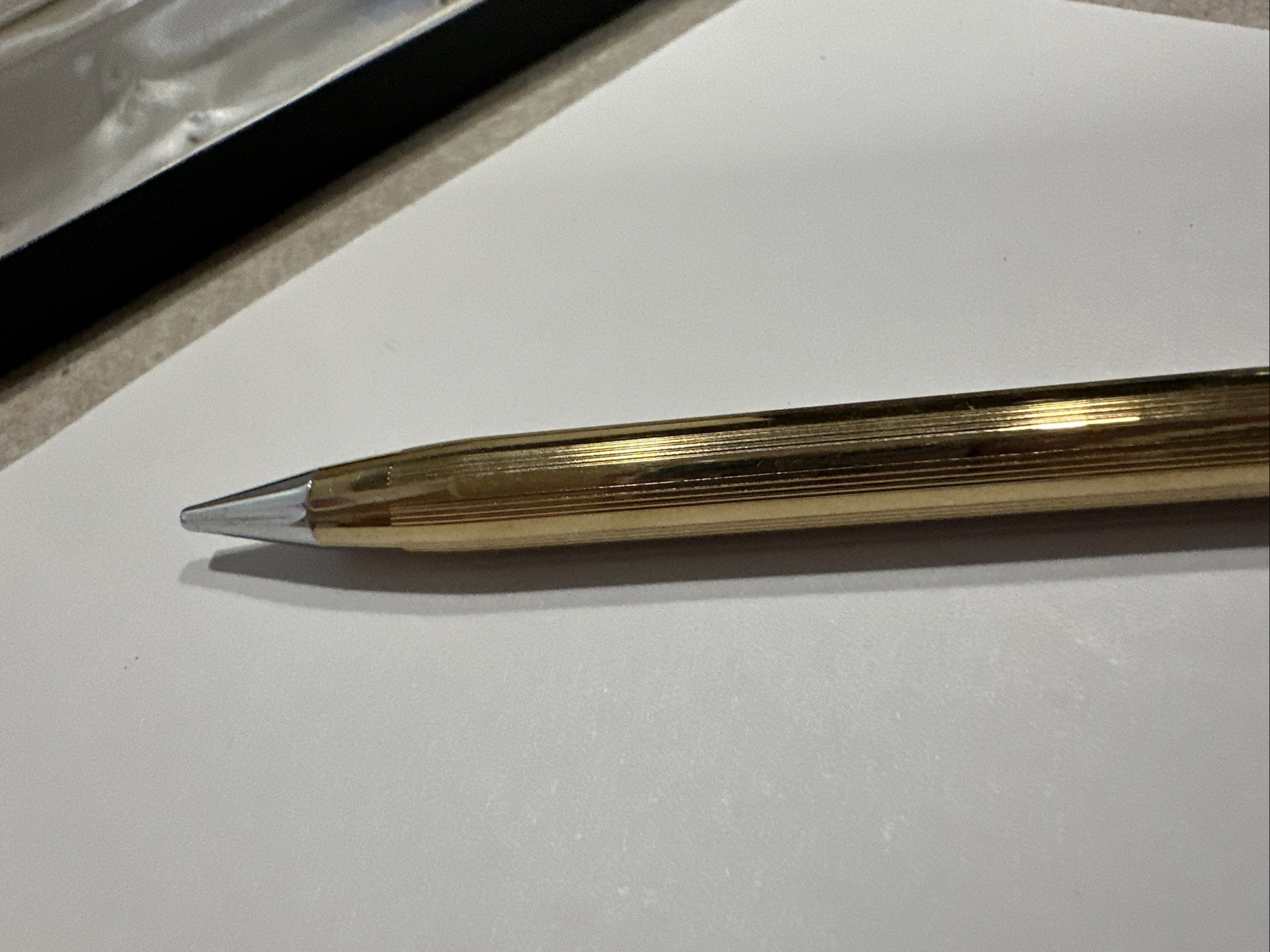 ANSON Vintage Mechanical Pencil Only, Karatclad Heavy Gold Electroplate USA, Box