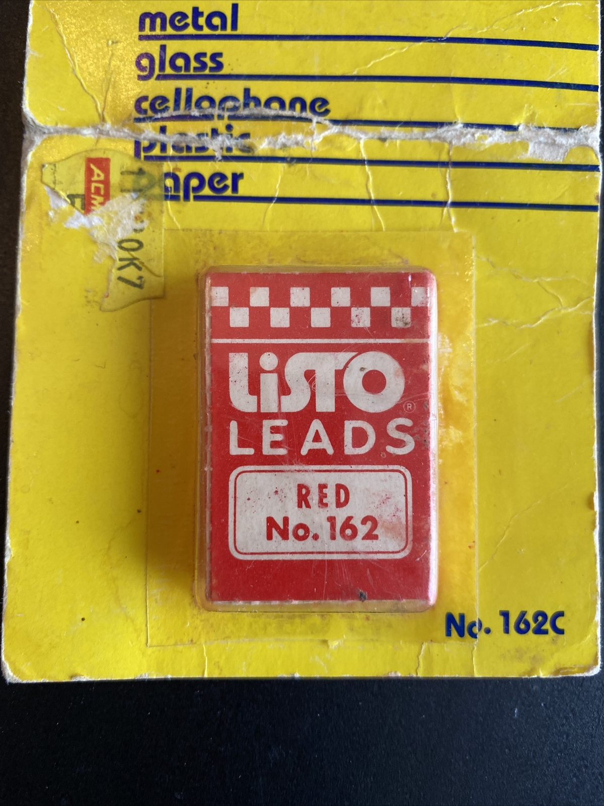 Vintage LISTO LEADS Black & Red Refills No. 162 New in Package NOS