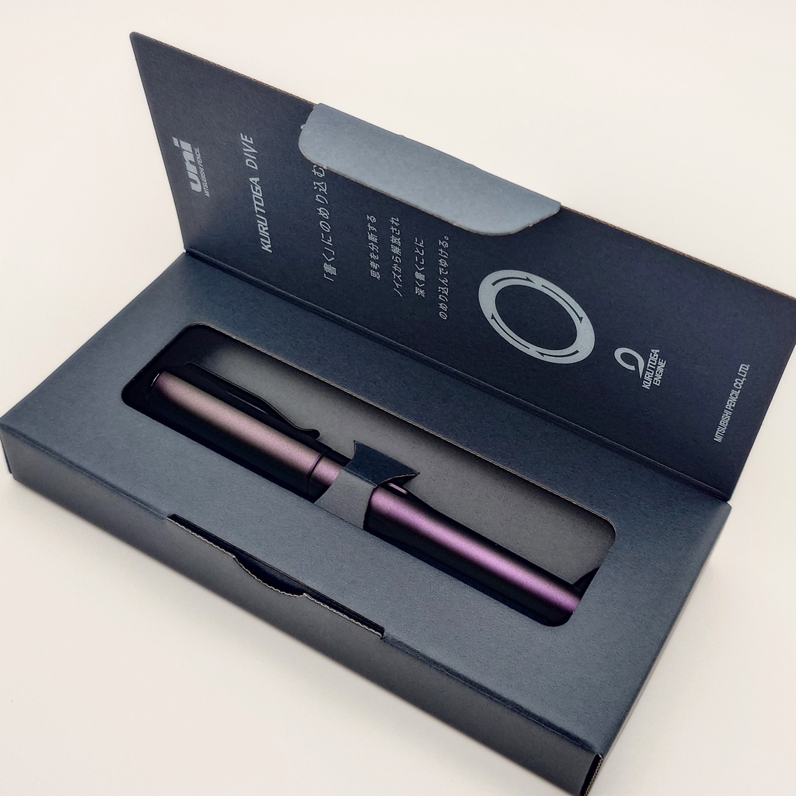 Uni Kuru Toga Dive 0.5mm Mechanical Pencil Aurora Purple Kurutoga NEW Well-Pkg