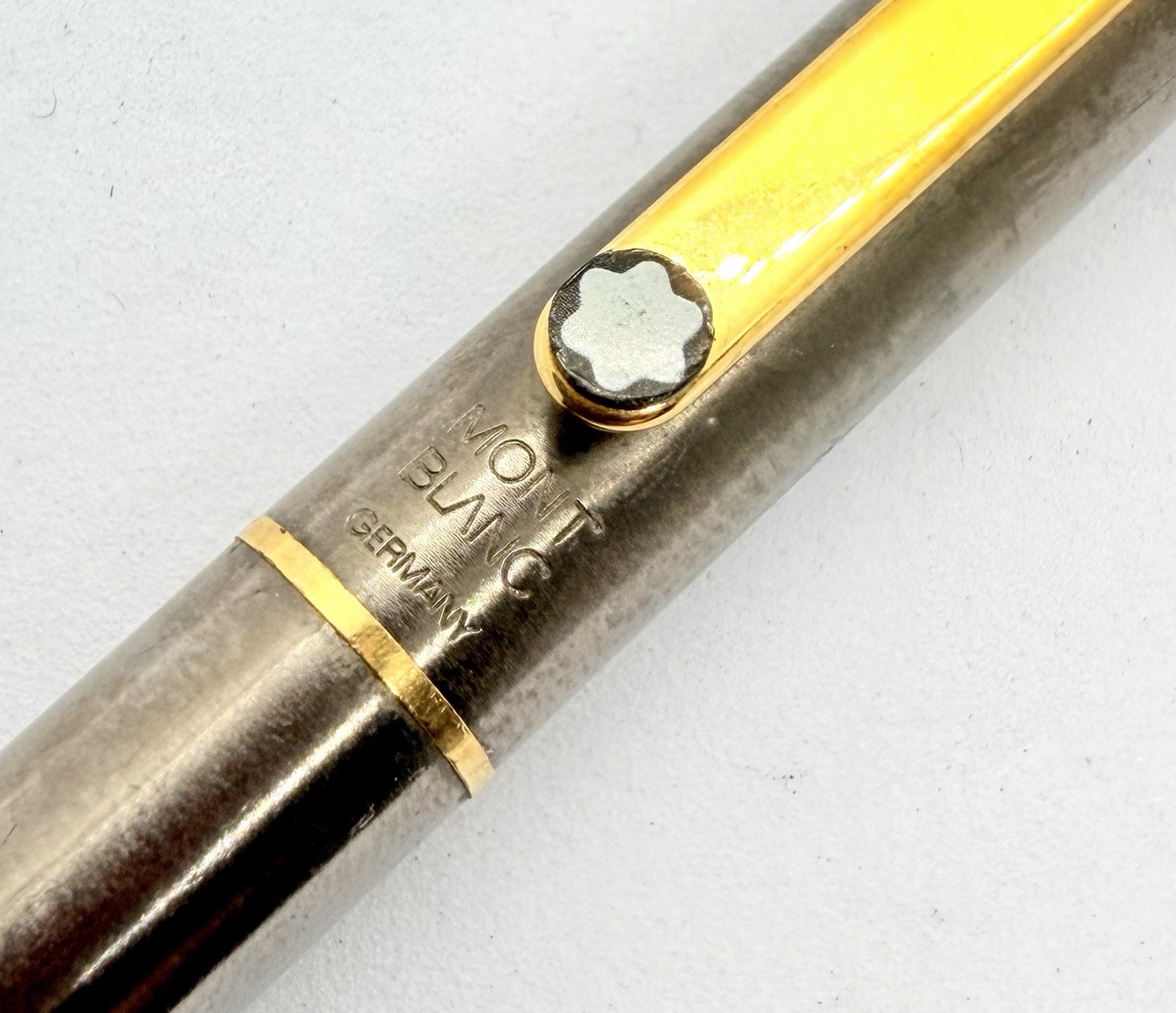 Montblanc Noblesse Titanium Color Mechanical Pencil Metal Gold Trim Functional