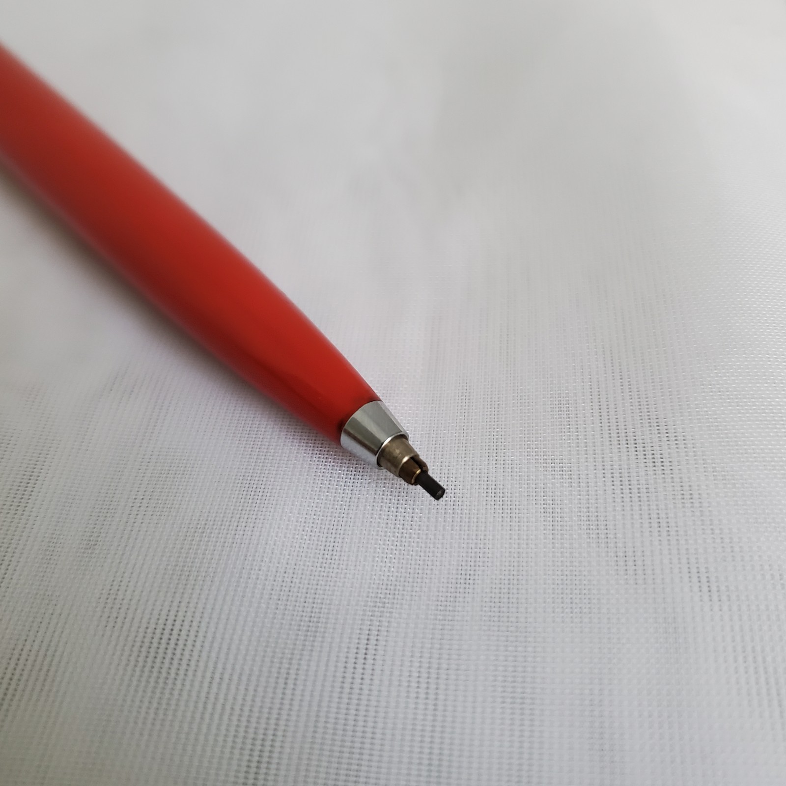 Parker Jotter Red Mechanical Pencil Brass Threads W/ Extra Blue Pen Refill