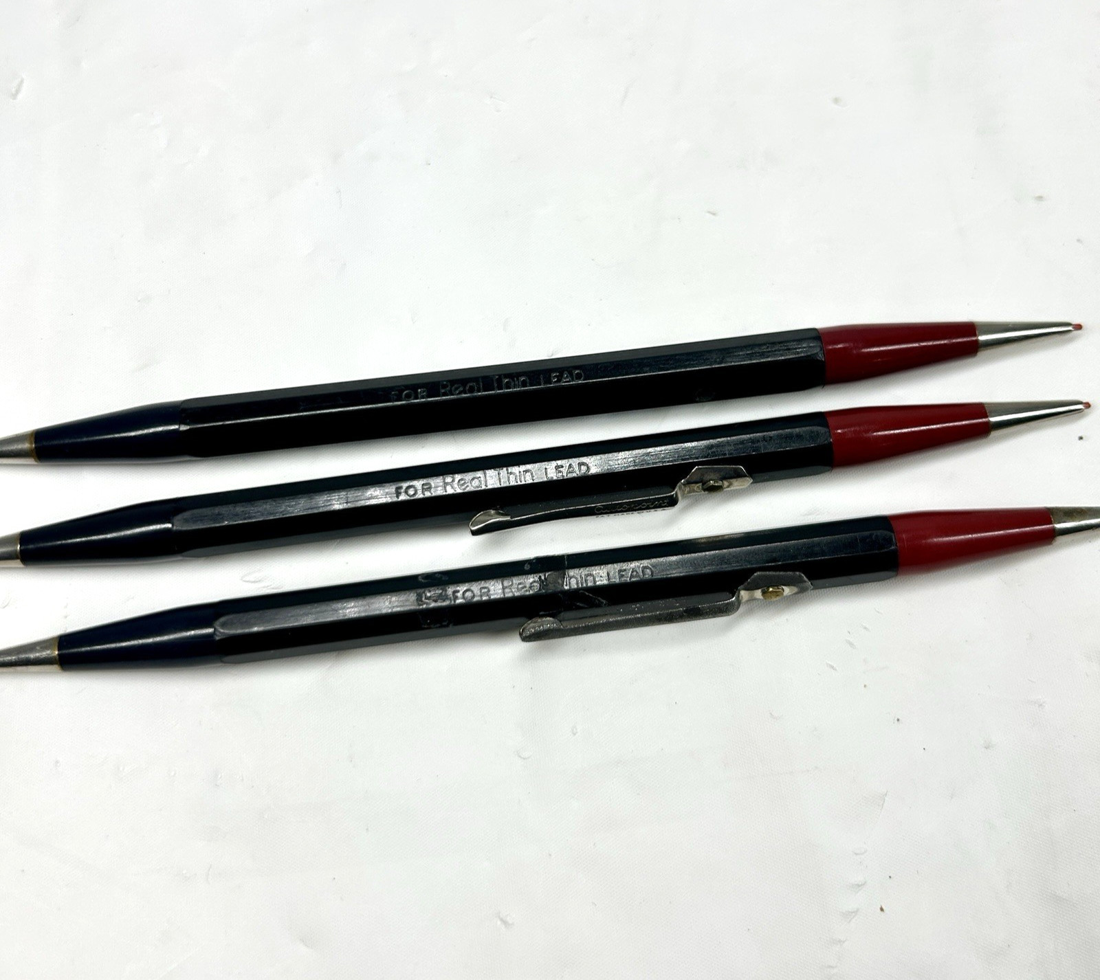 VTG Autopoint Double Sided Mechanical Pencils Real Thin Lead Red Black Lot of 3