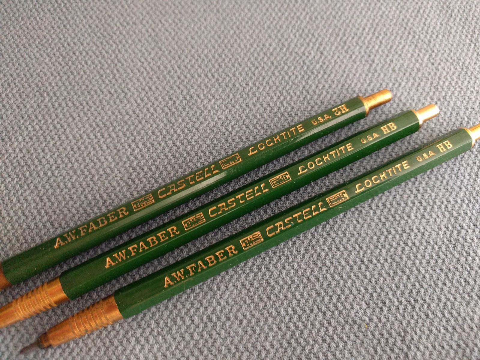 Vintage A.W. FABER Castell Locktite Lead Holders & Refill Lead 9030 Lot