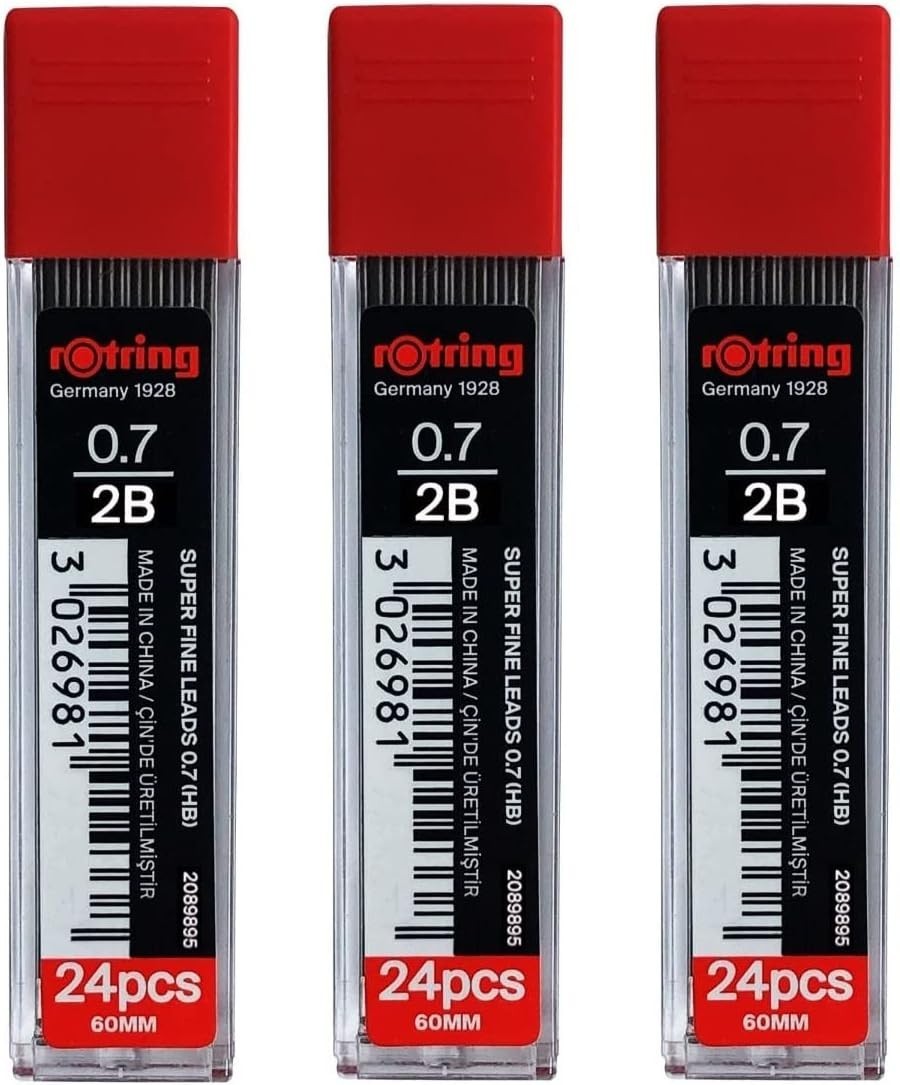 0.7mm 2B Graphite Pencil Leads Compatible with Mechanical Pencils Pack of 72