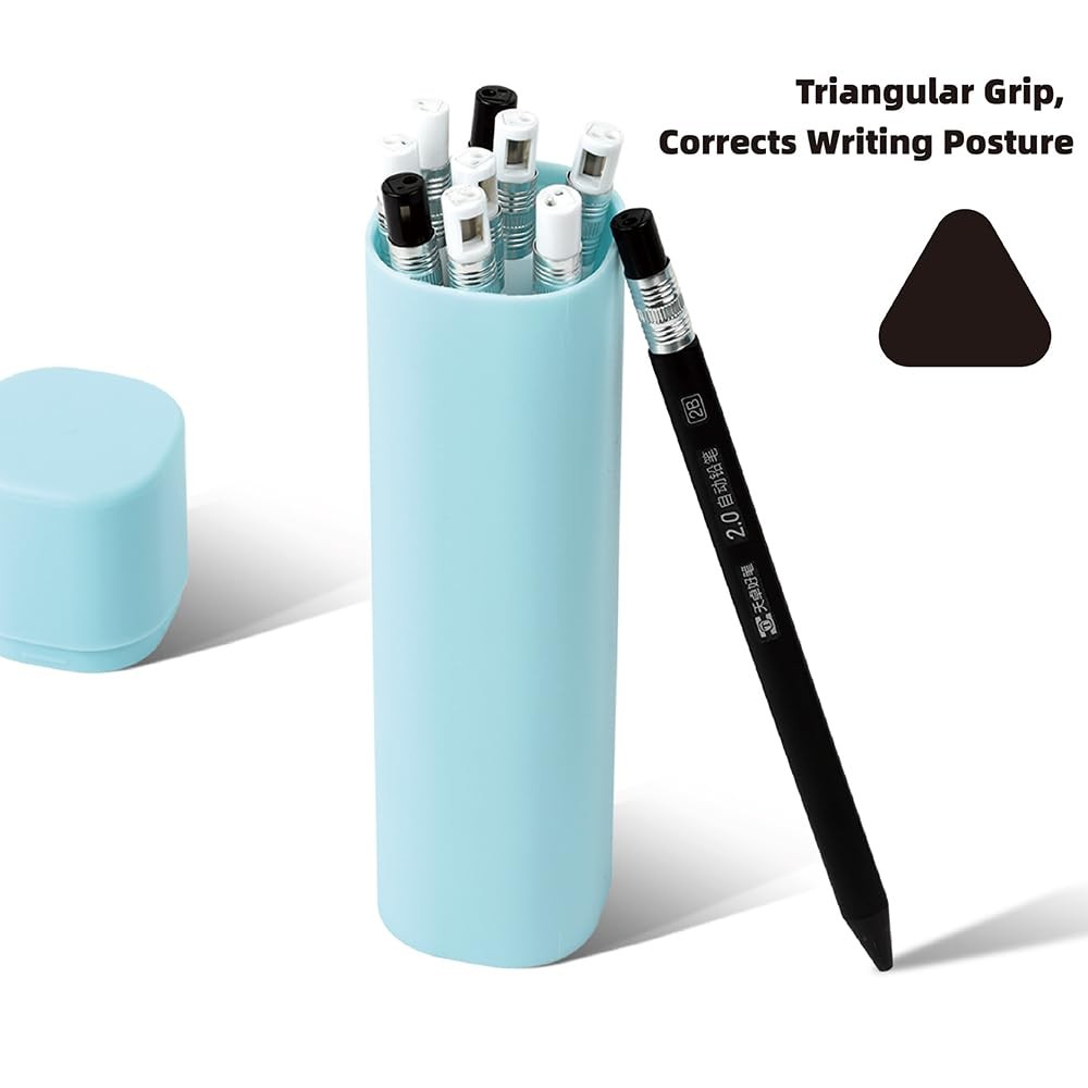 Mechanical Pencils with Sharpener 2.0 MM Retractable Writing Drawing 10Count