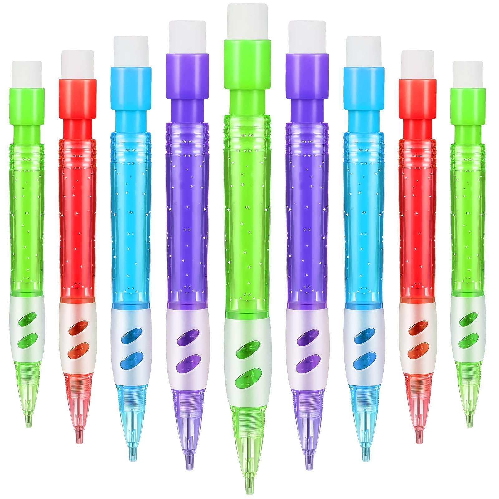 Gersoniel Assorted Mini Mechanical Pencils 0.7 mm Automatic with Red