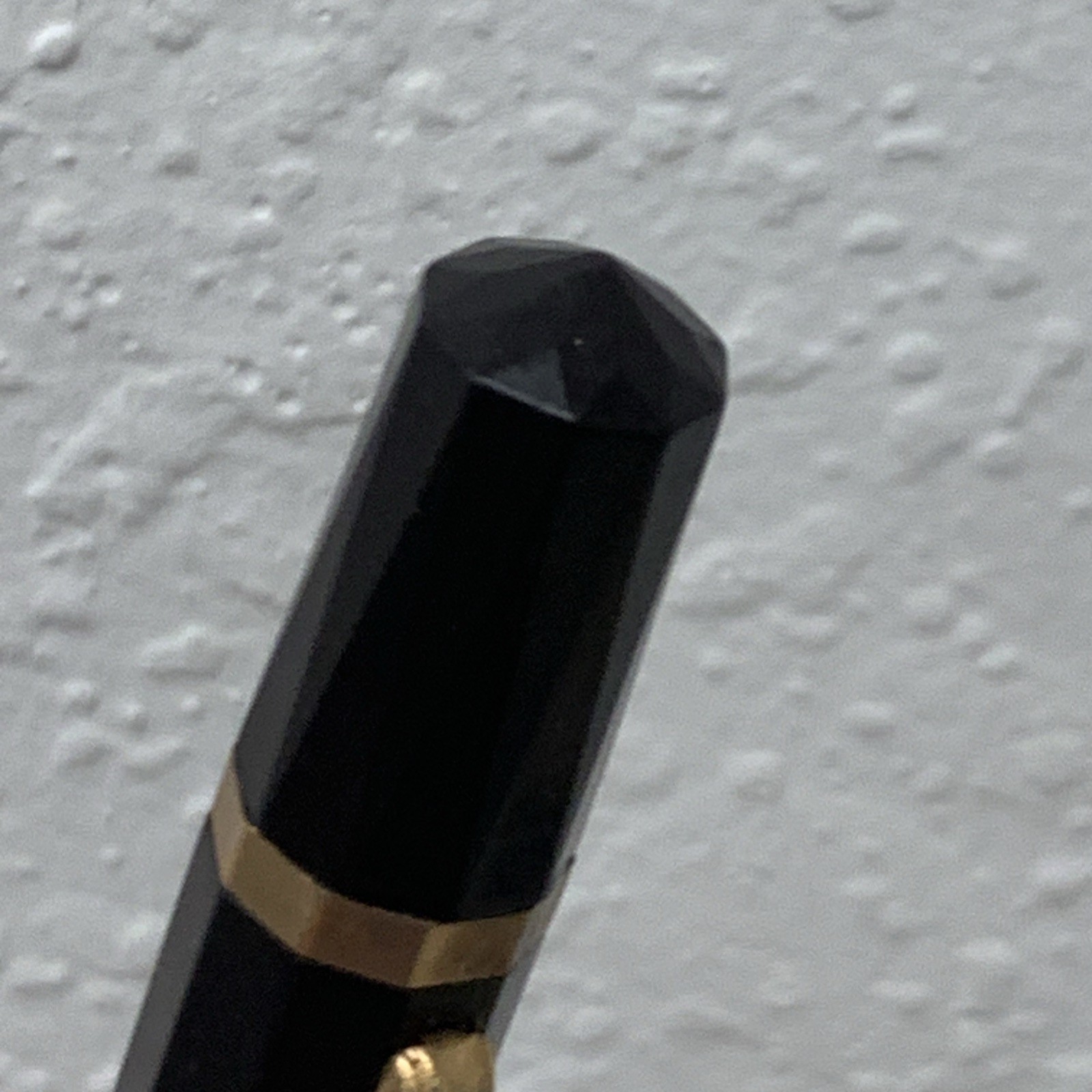 Vintage Auto point YORK Ad Mechanical Pencil Black Gold Made In USA * No Lead