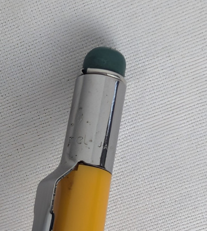 Vintage Pentel PD345 Solid Yellow Quicker Clicker Pencil