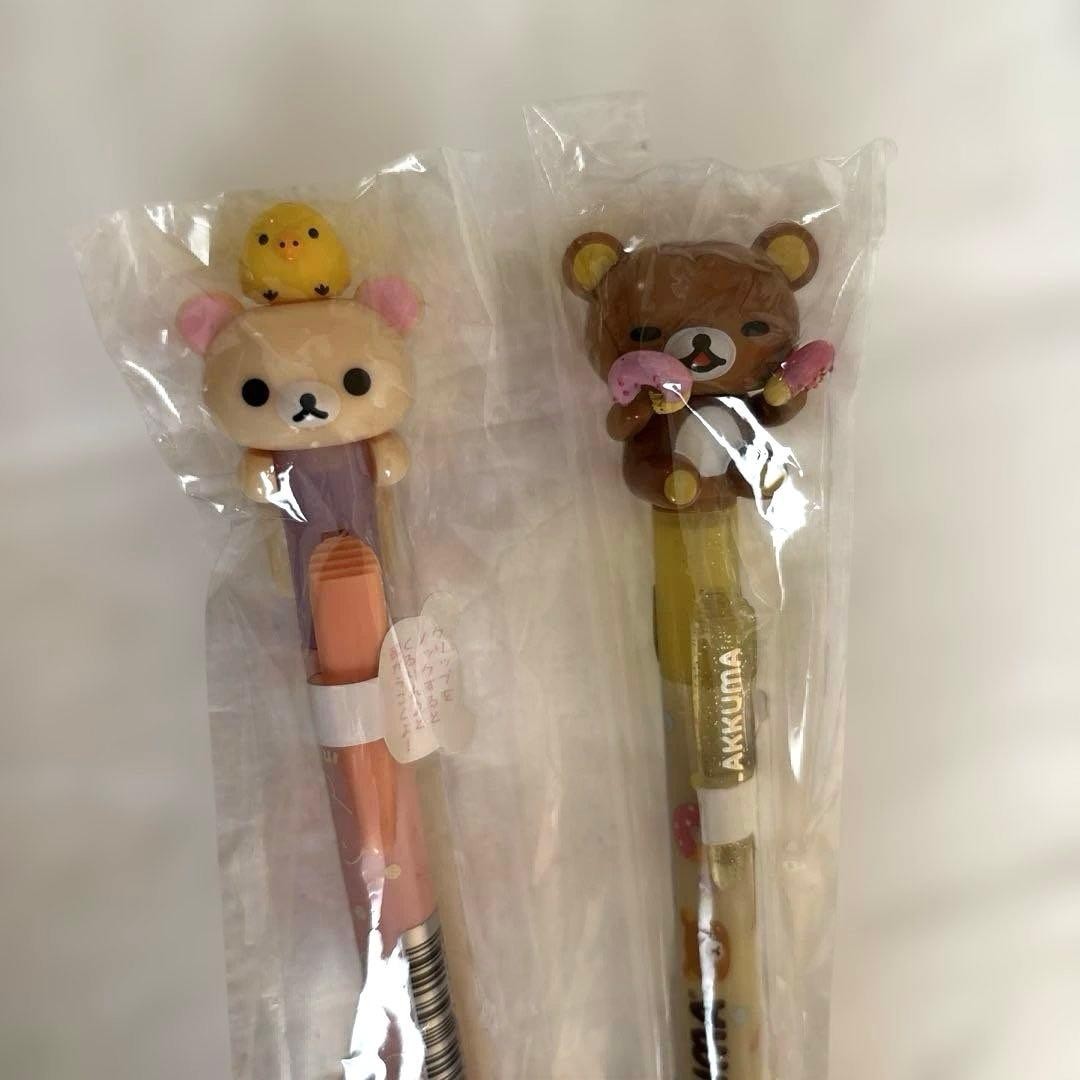 Rilakkuma Korilakkuma mechanical pencil donut with mascot Kiiroitori