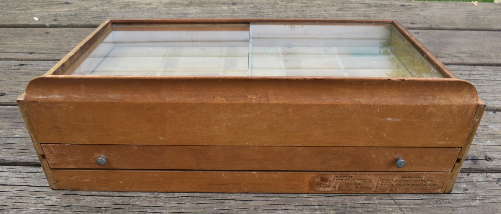 Vintage sheaffer fineline lead erasers mechanical pencil countertop display case