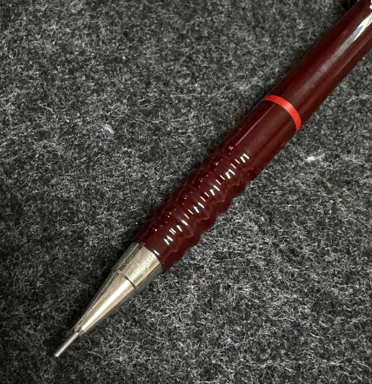 Vintage rOtring T 0.5mm Burgundy Mechanical Pencil Germany NOS