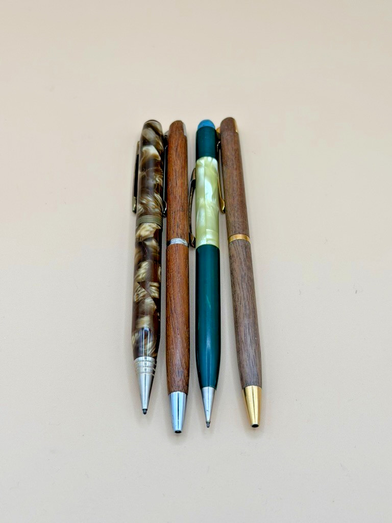 Vintage Sheaffer Hallmark Wood Mechanical Pencil Pen Lot 4