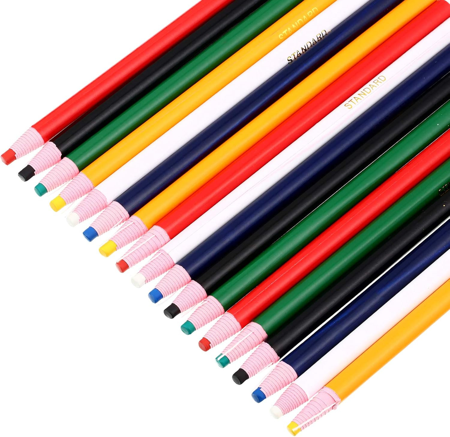 Outus 24 Pieces Color Grease Pencil Peel-Off China Markers Grease Pencils Crayon