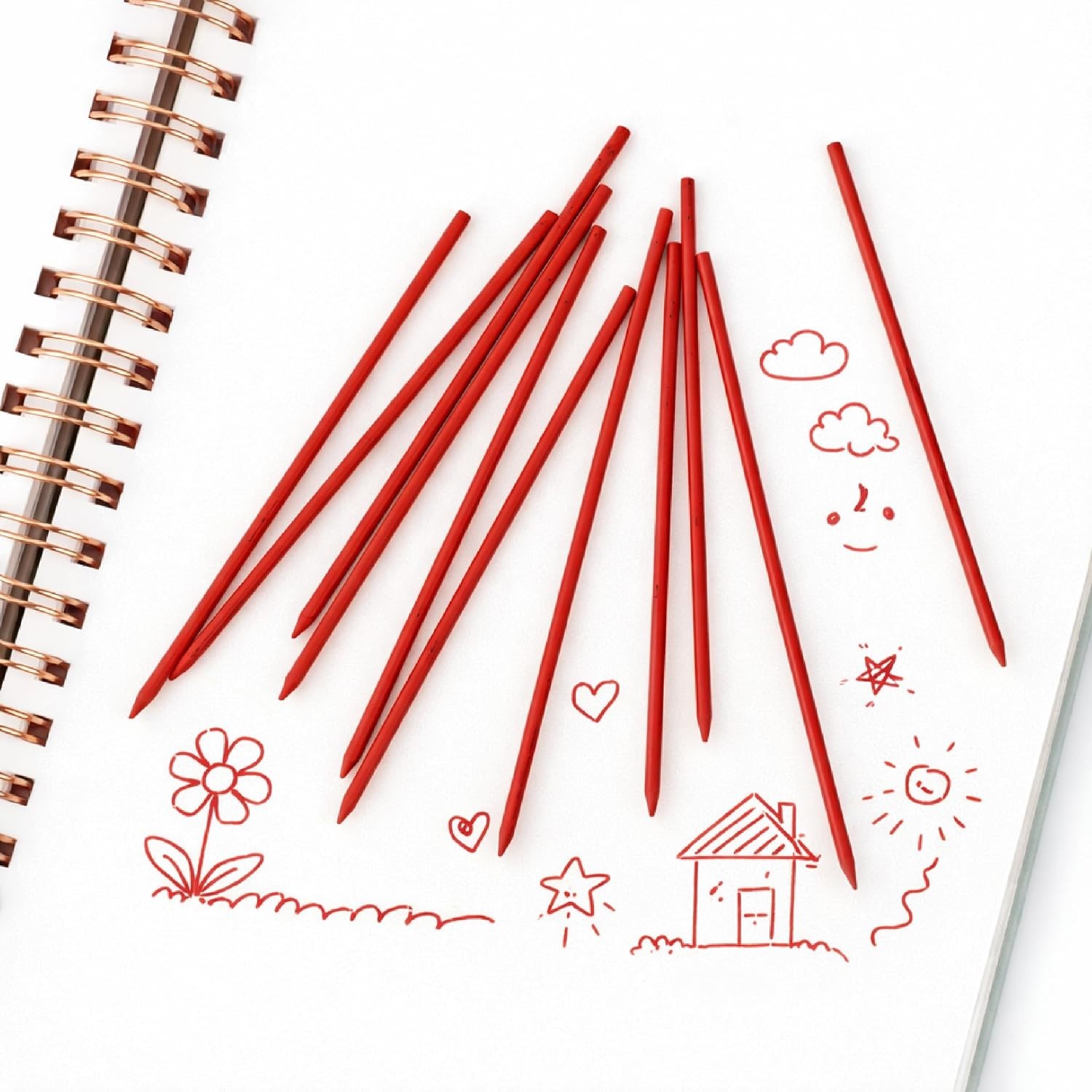 – 2.0 Mm Lead Refills, 48 Pack , Cherry Red | 90 Mm Length, Bold 2 Mm Mechanical