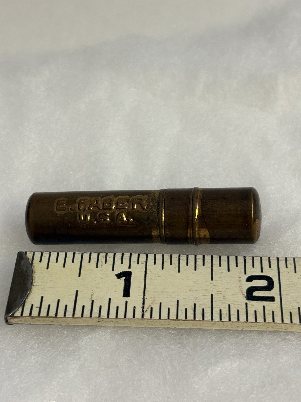 Vintage E. Faber Brass Mechanical Pencil Lead Holder With 3 Pcs Of Lead