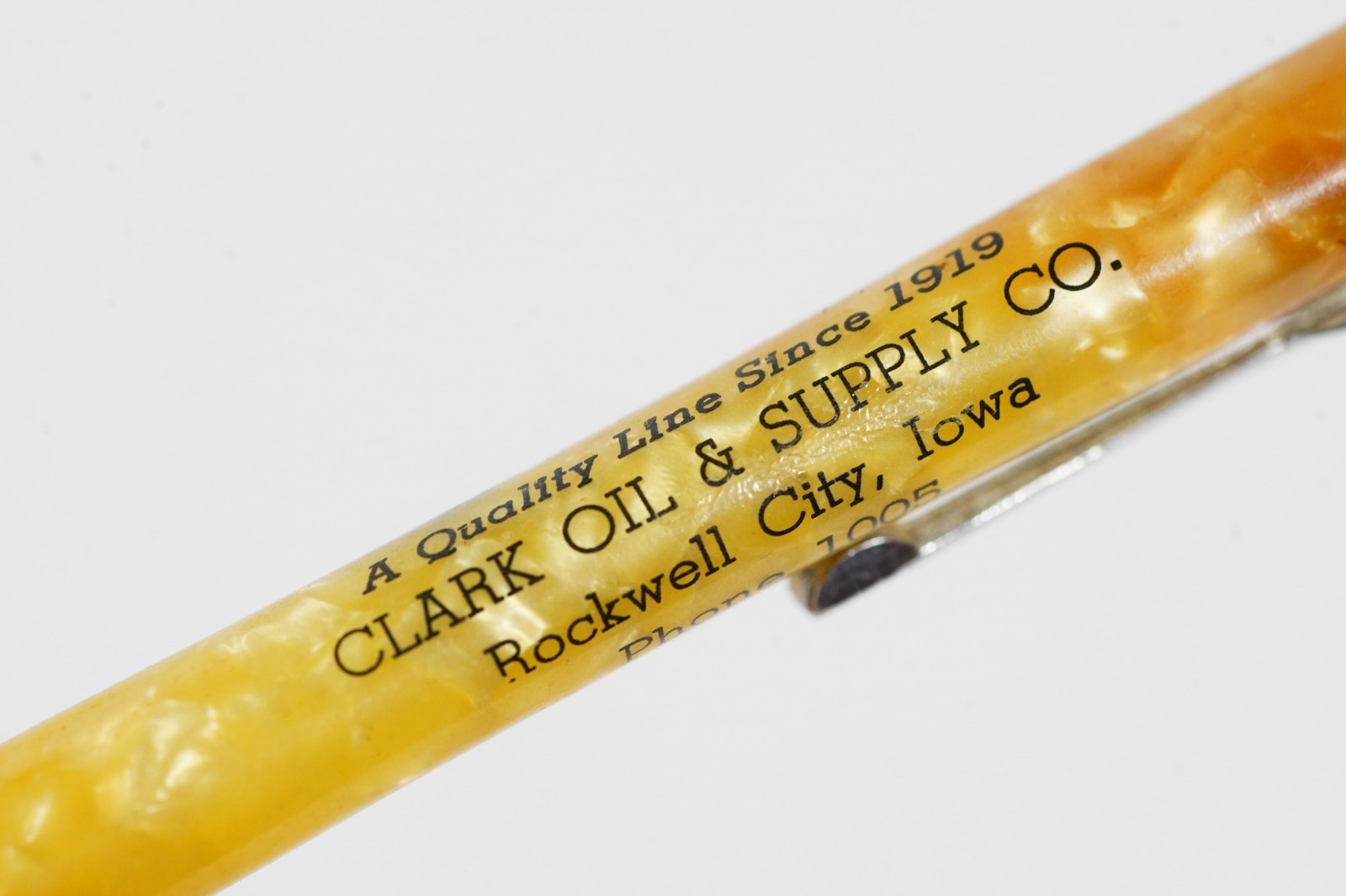 Grant Batteries Vintage Advertising Mechanical Pencil Clark Oil Rockwell City