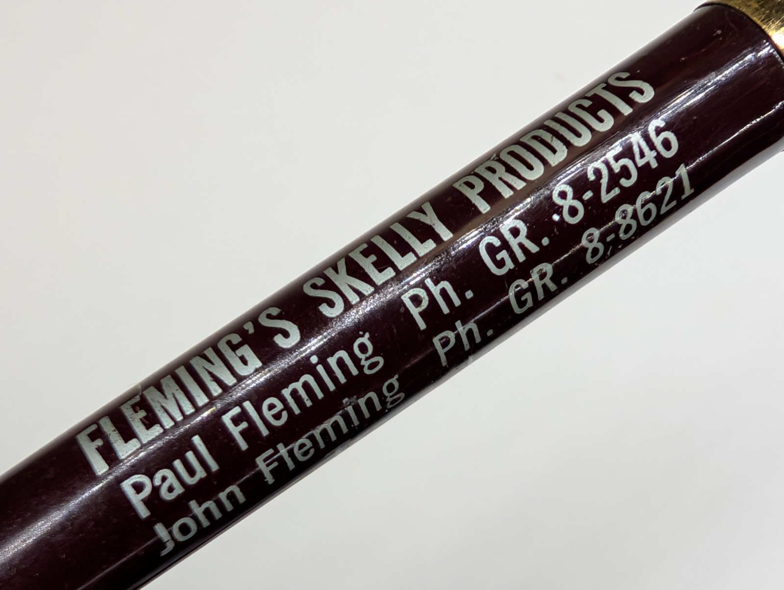c1960s Traer Iowa Flemings Skelly Mechanical Pencil Gas Oil Paul John 1.1mm IA