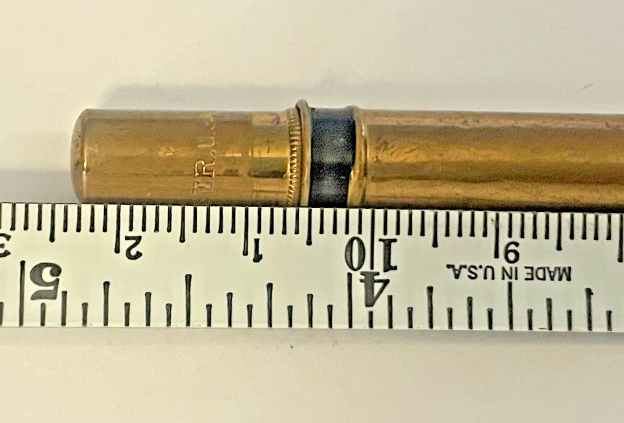 Vintage E. EBERHARD FABER Mechanical Pencil Lead Made USA Yellow Gold Tone🌺