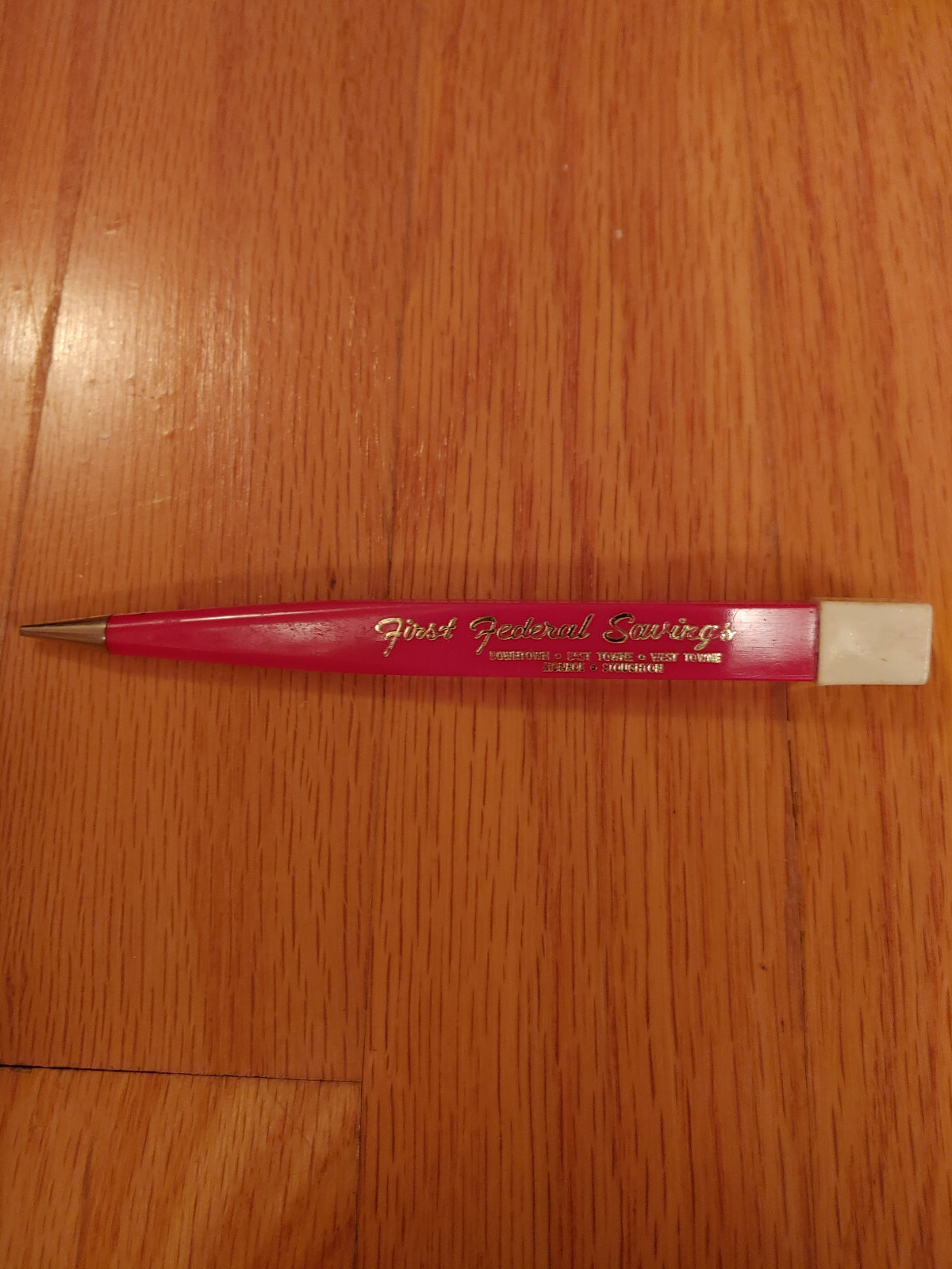 Vintage Slencil Advertising Mechanical Pencil First Federal Savings