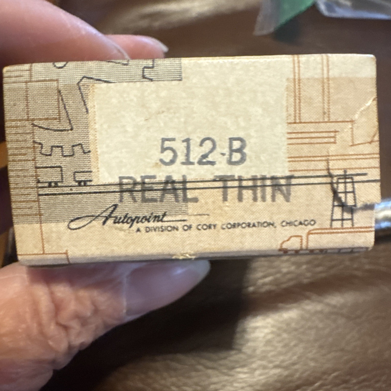 VTG Autopoint Pencil Lead Black No. 512B Soft Real Thin 12 Tubes W Box .15 Ce