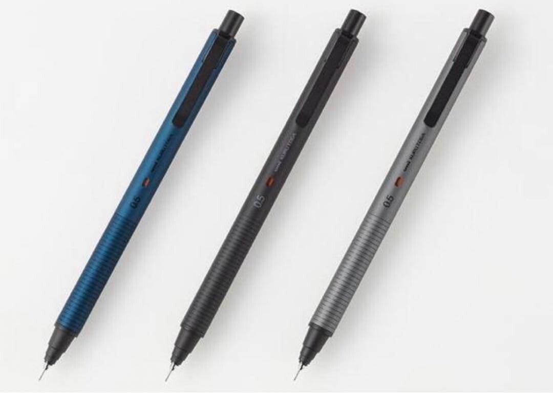 Uni Kuru Toga Metal 0.5mm Mechanical Pencil M5-KH Phantom Grey Kurutoga Gift