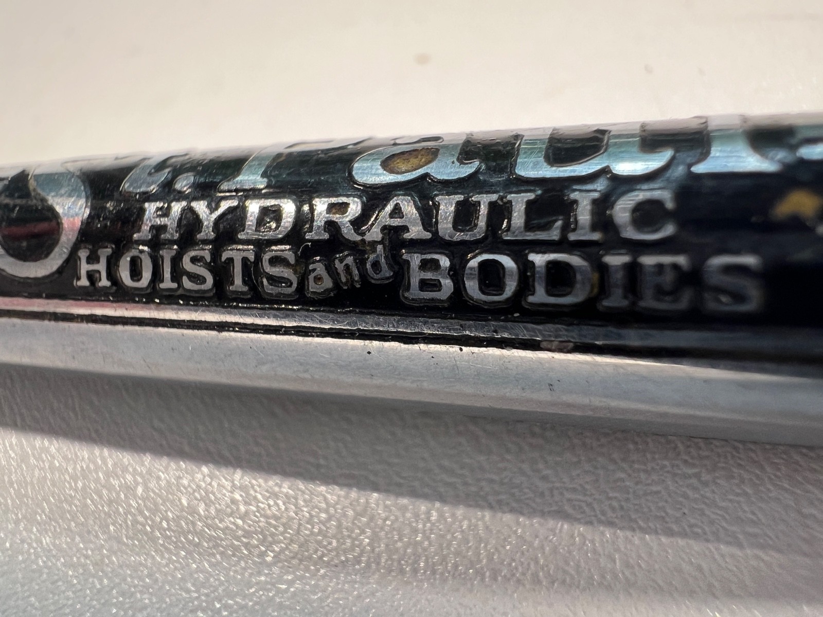 Rare! St. Paul Hydraulic Hoists & Bodies Mechanical Pencil and Lighter Combo