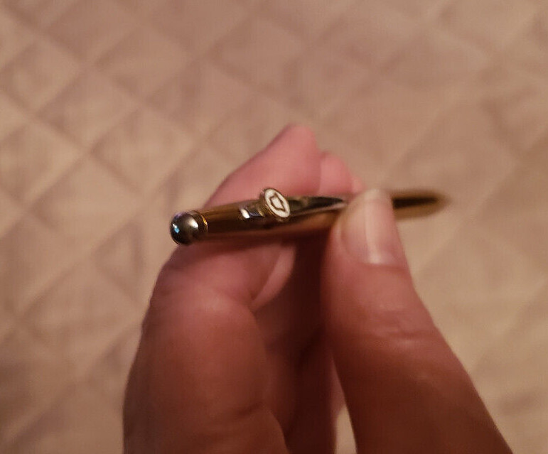 Gold Tone BELL Telephone BRADLEY Mechanical Lead Pencil Vintage Pocket Clip USA