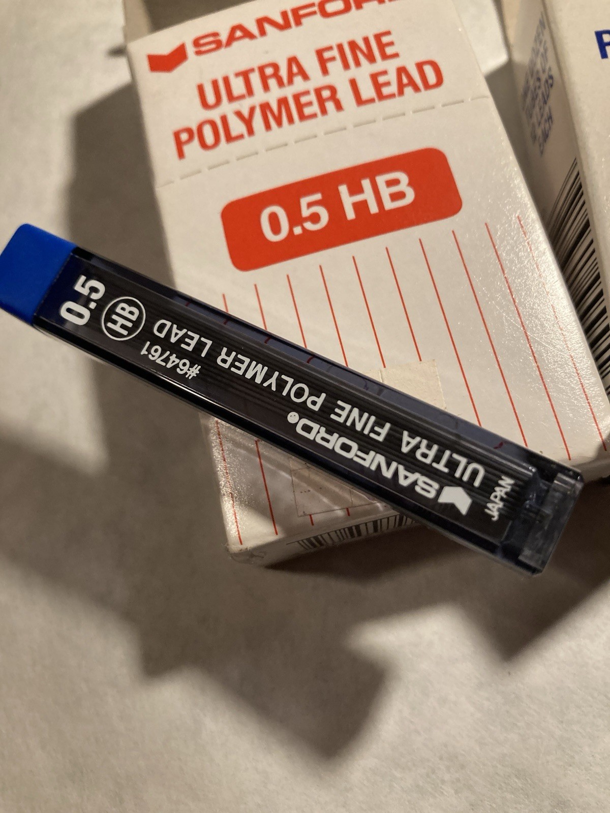 Sanford Ultra Fine Polymer Lead (12) Tubes 0.5HB & (9) Tubes 0.7HB Tubes of 12