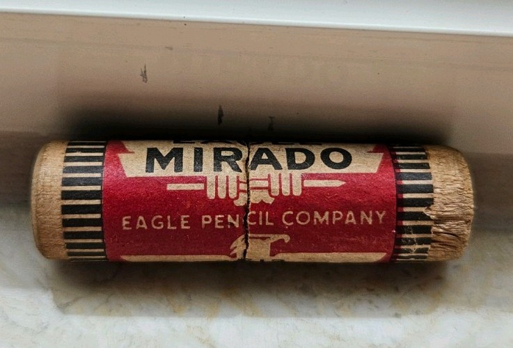 Vintage Eagle Mirado 2½ HB Black Thin Leads Tube — Full 12 Leads Made in Canada