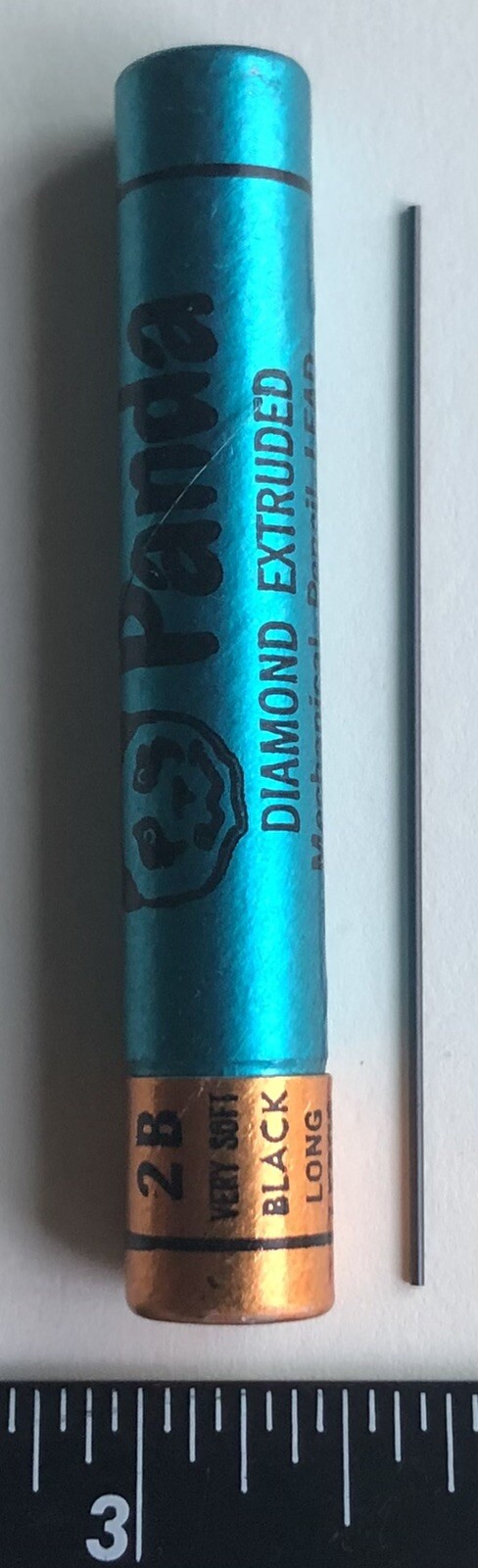 Vintage PANDA Diamond Extruded 2B .9mm Mechanical Pencil Lead NOS 12pk Tube USA