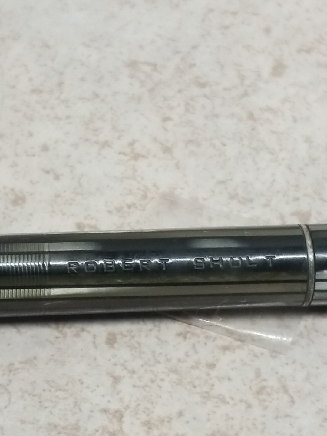 Sheaffer Balance Jr. Green Striated & Chrome 0.9mm Pencil , Monogram READ