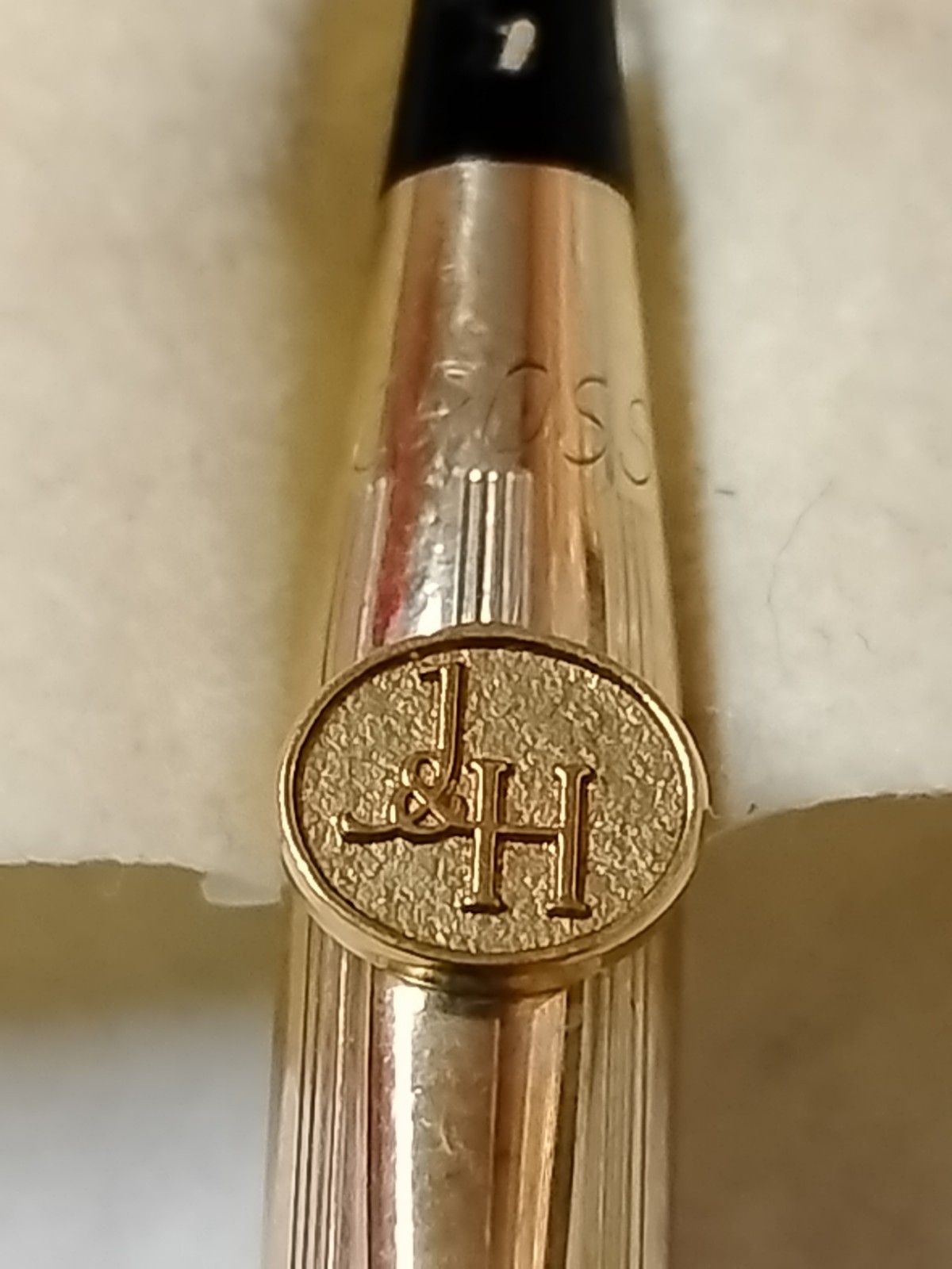 VTG Cross 1/20 10K Gold Filled Mechanical Pencil Personalized Emblem J&H #L3