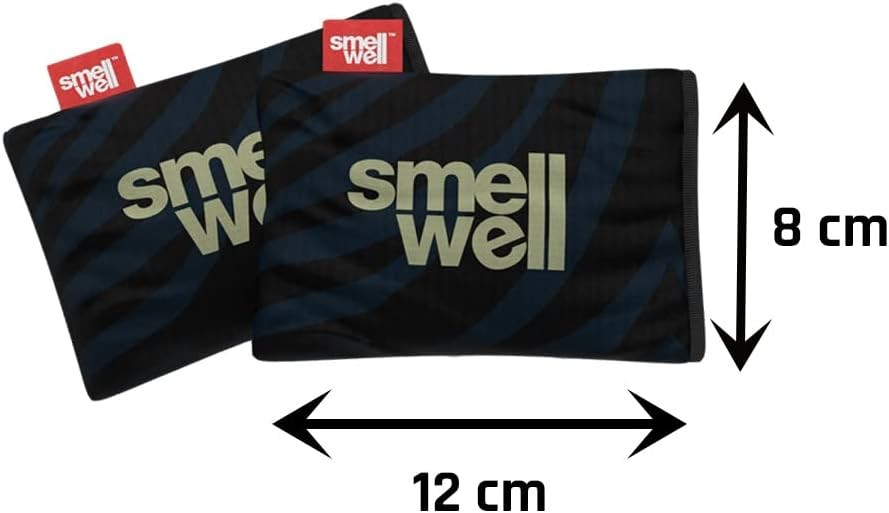 SmellWell – Scented Shoe Deodorizer Inserts 1 Count (Pack of 2), Black Zebra