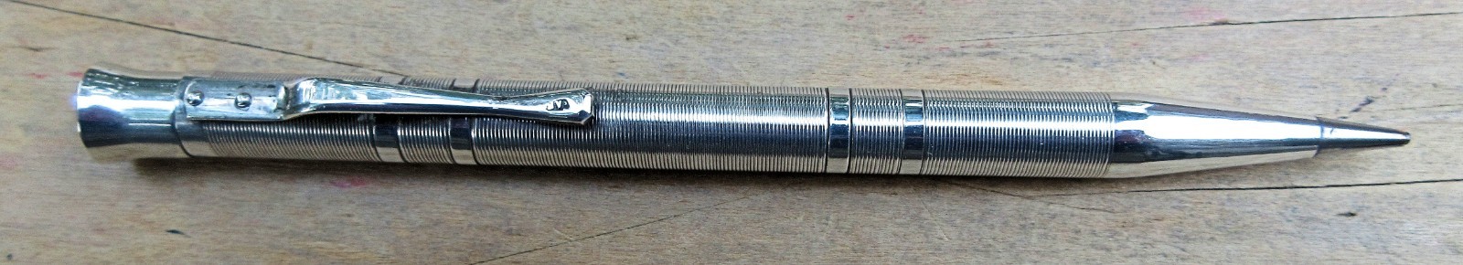 Vintage Silver Engraved Mechanical Pencil – Working Good Condition