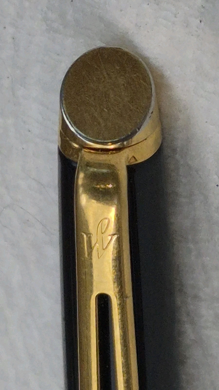 “WATERMAN * France” Black with Polished Brass Trim Working Mech Pencil